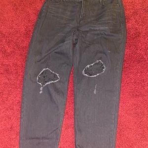 Old Navy, vintage, black wash with knee blow out details NWT Size 18 Plus Long